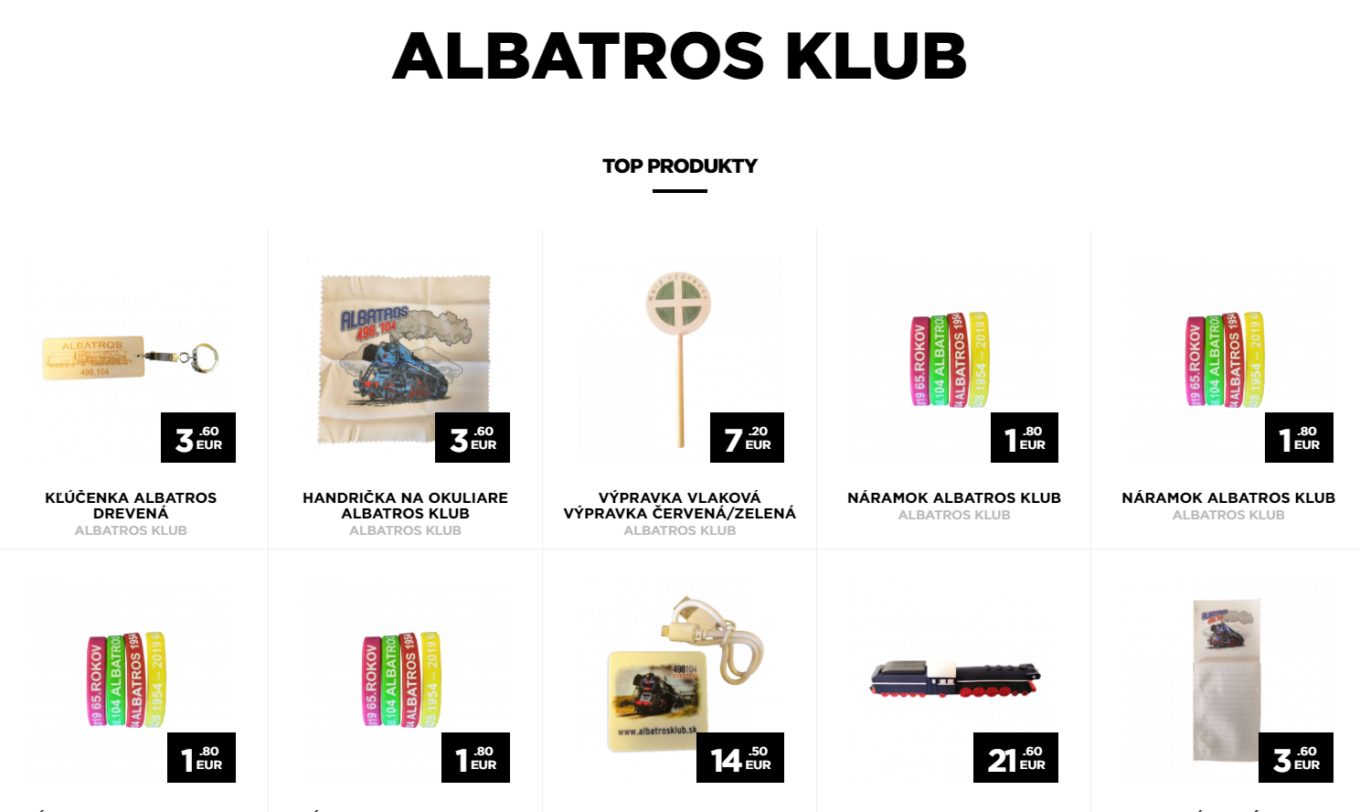 e-shop ALBATROS klub