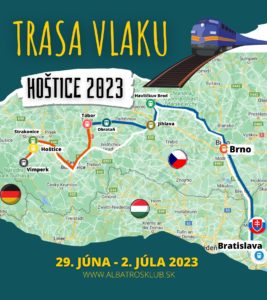 Trasa vlaku do Hoštic